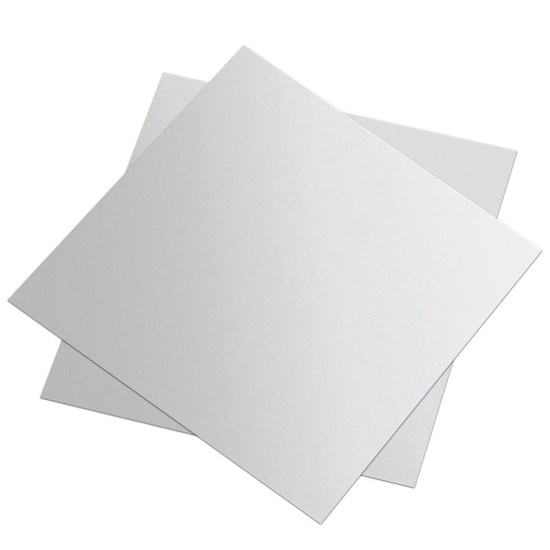 ibaofuing 2Qty 6061 T651 Aluminum Sheet Metal 6" x 12" x 1/16" (1.5mm) Rectangle Plate Covered With Protective Film - Flat Plain Aluminum for DIY - Image 3